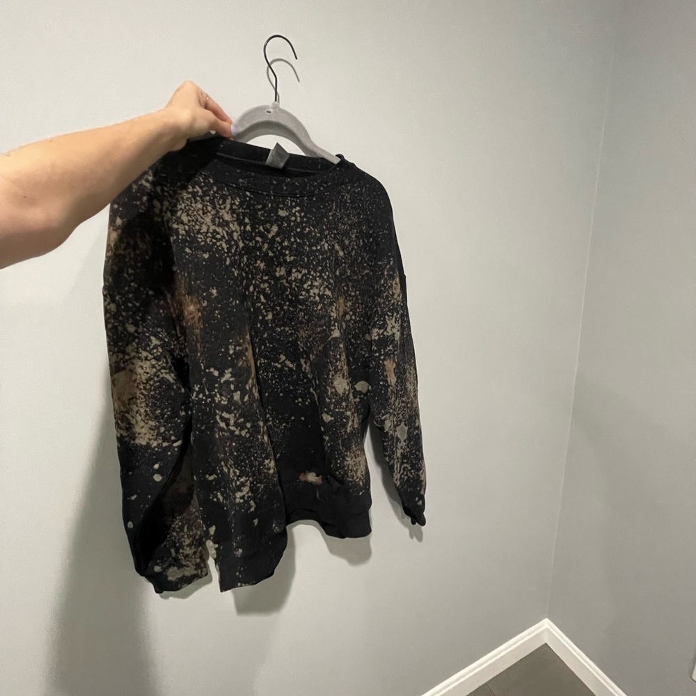homemade tie dye sweatshirt